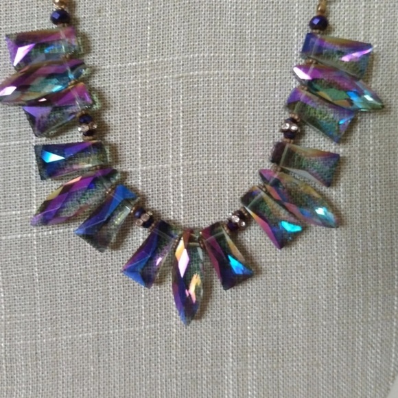 Iridescent Purple Necklace - Picture 1 of 4